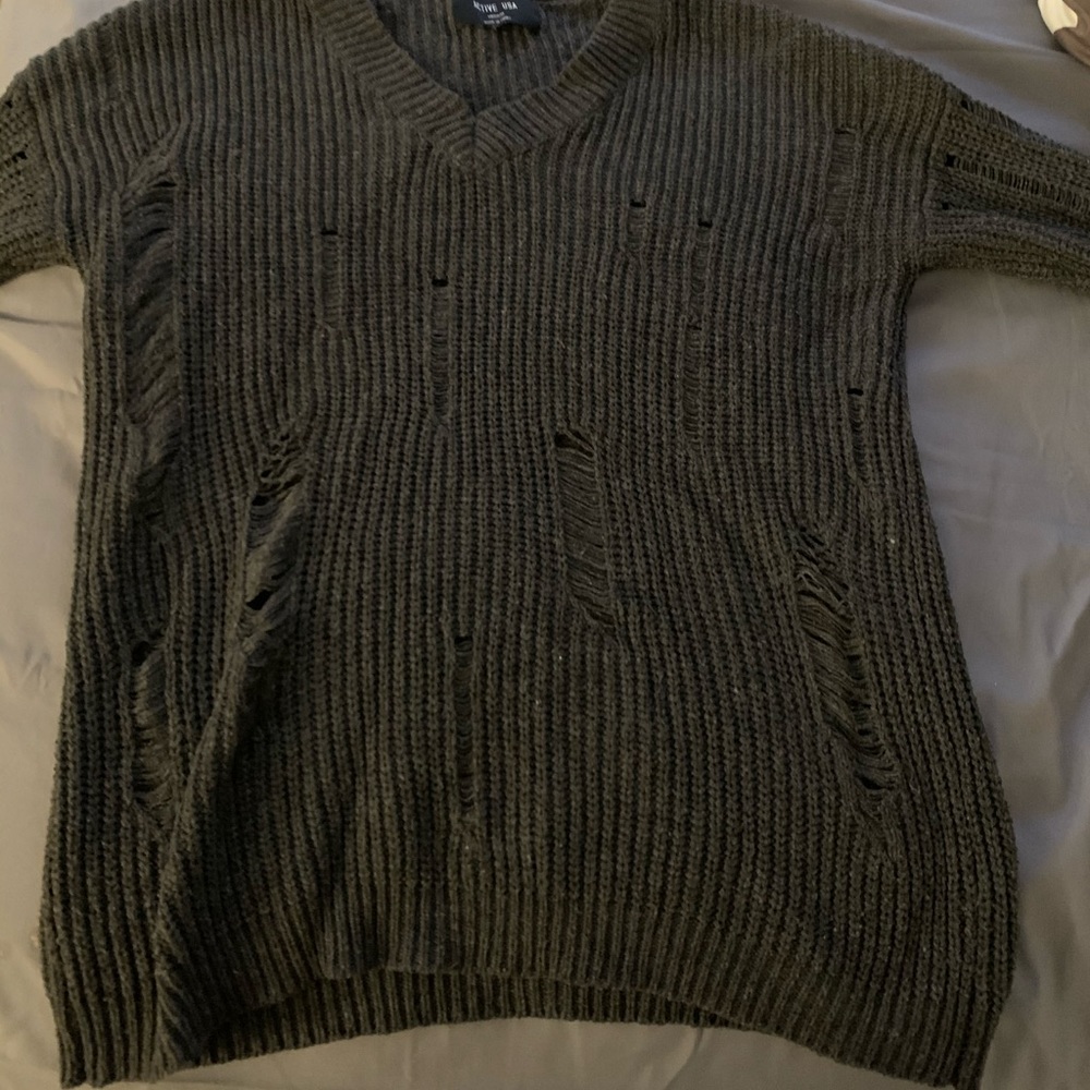 V-neck sweater